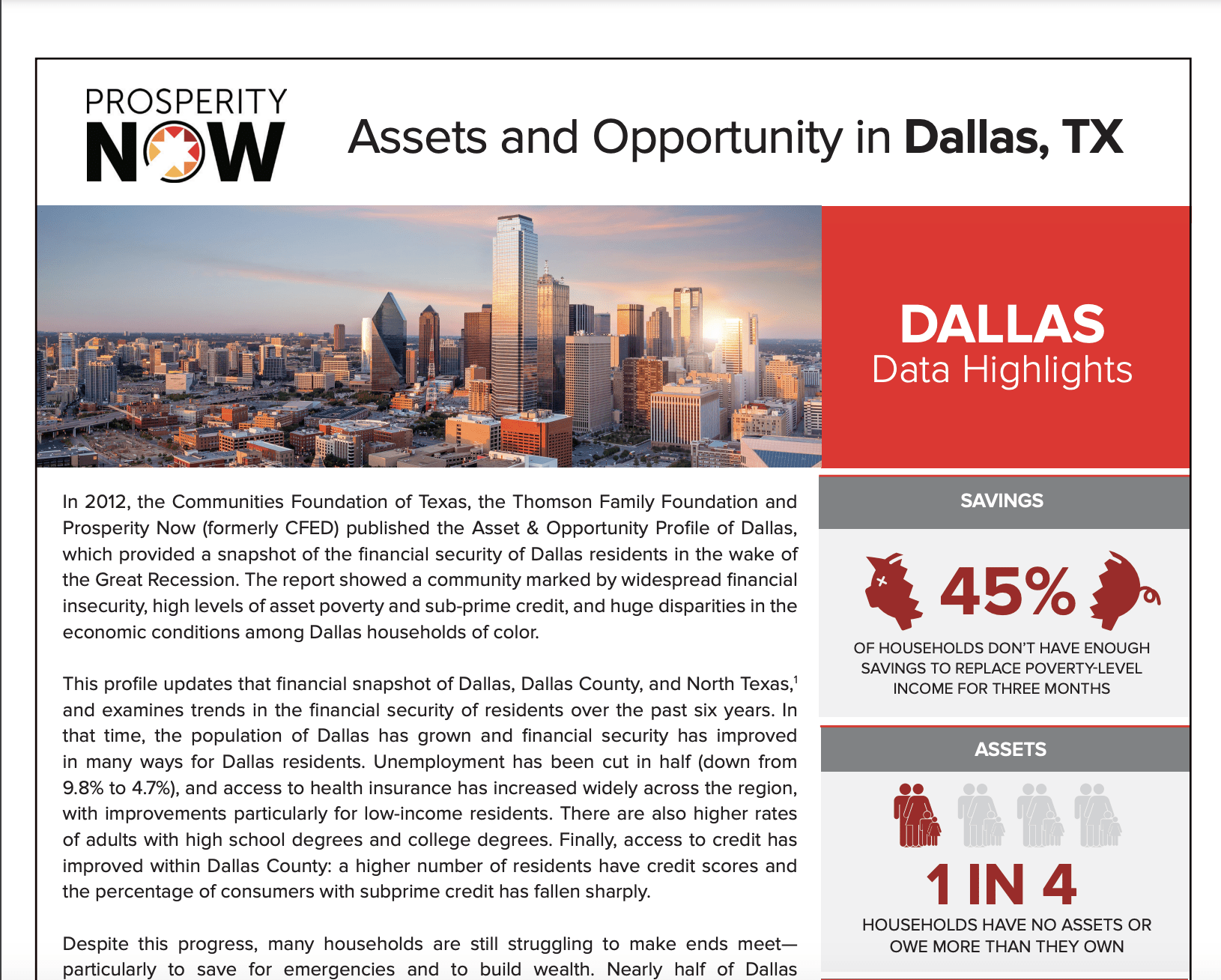 Advancing Economic Opportunity in Dallas