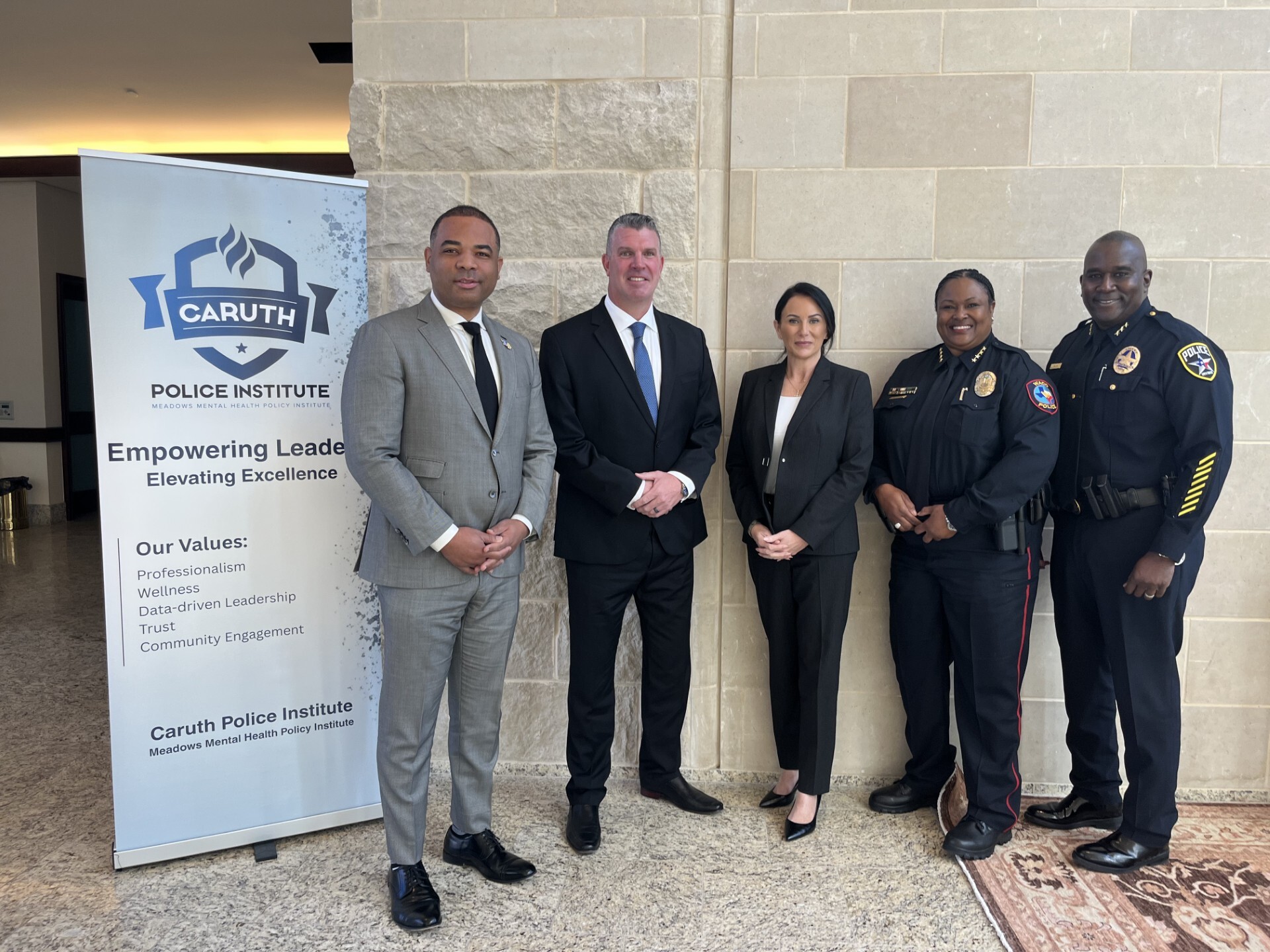 The Meadows Mental Health Policy Institute announces new leadership and executive board of the Caruth Police Institute