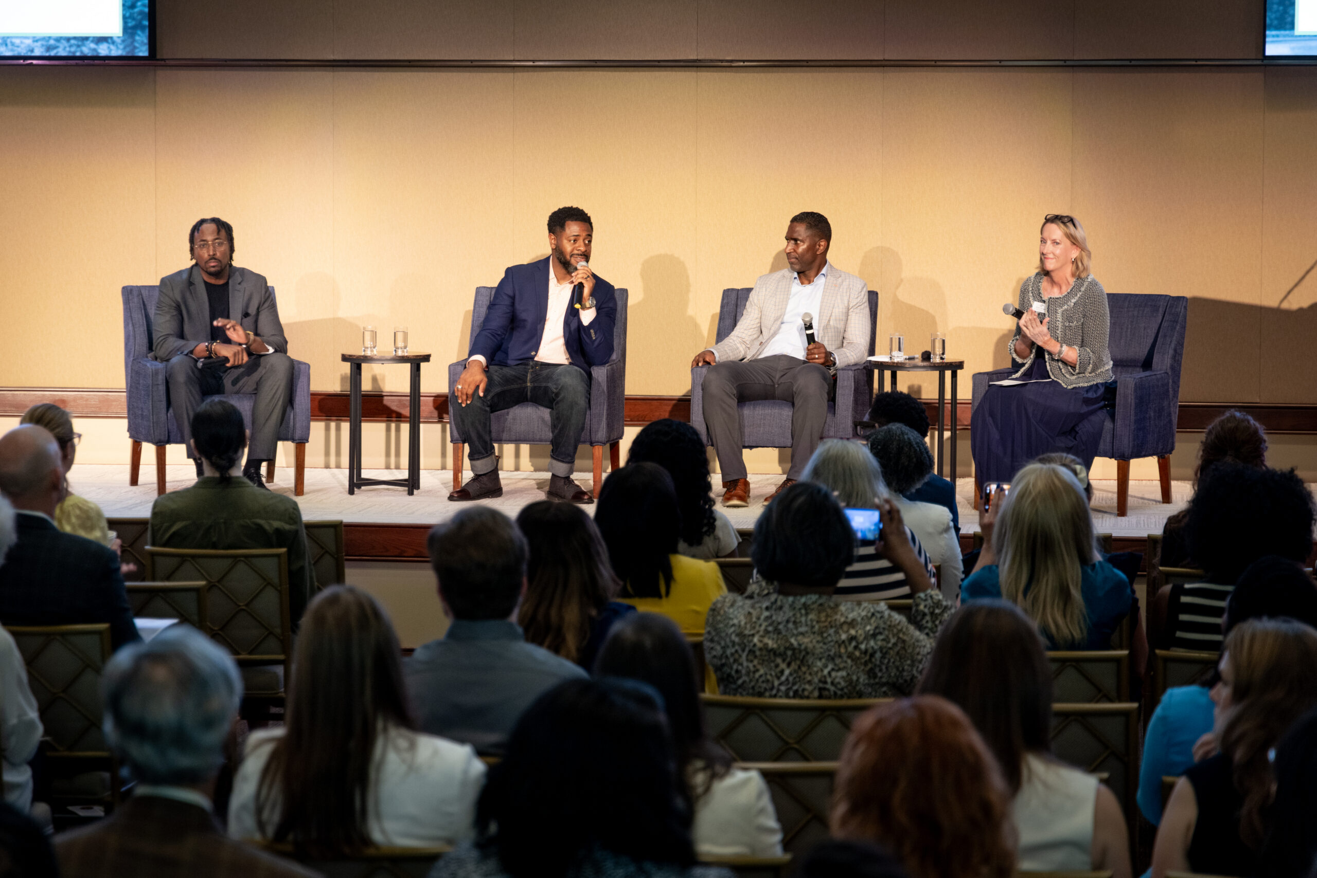 6/24/26 - (From left) Taylor Toynes (For Oak Cliff), Byron Sanders (Dallas ISD), Jason Green (CFT's Educate Texas) and Kerri Briggs, Ph.D. (CFT's Educate Texas)
