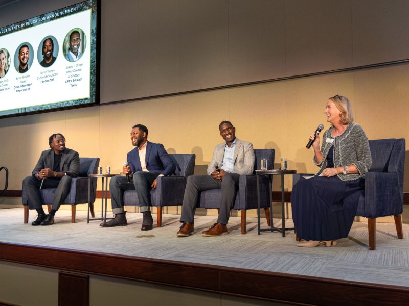6/24/26 - (From left) Taylor Toynes (For Oak Cliff), Byron Sanders (Dallas ISD), Jason Green (CFT's Educate Texas) and Kerri Briggs, Ph.D. (CFT's Educate Texas)